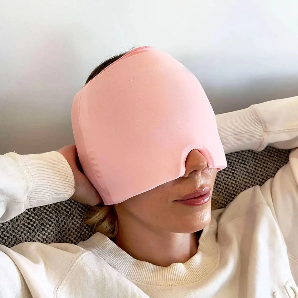 Masque Rafraîchissant Anti-Migraine - Soulagement Instantané & Naturel